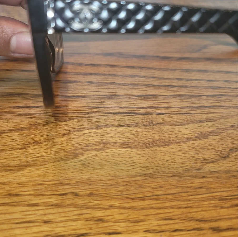 Chanel Iconic CC Signature Black Silver Pewter Optical Small Glasses Frame